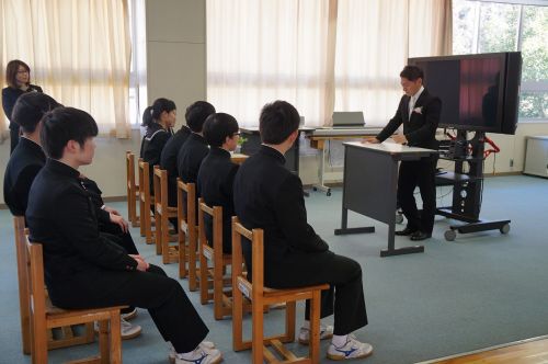 上矢作中学校の生徒としての、最後の学活。