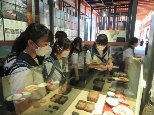 世界遺産「熊野古道」を説明する展示