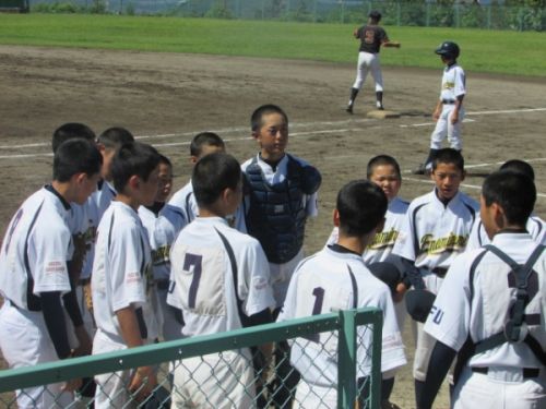 東濃大会に出場した野球部の生徒たち